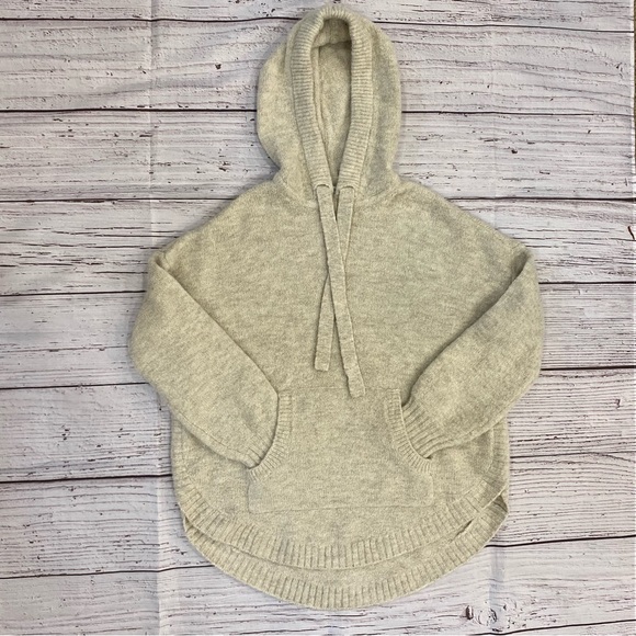 Madewell Womenโs Wilmington Hoodie Sweater Heather Parchment Size Small - Picture 4 of 11